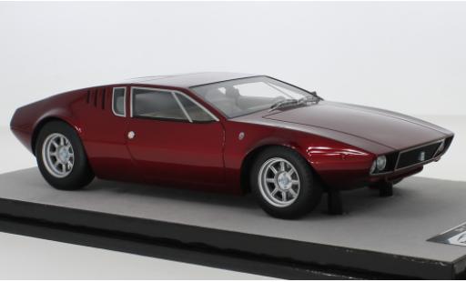 Diecast model cars De Tomaso Mangusta Coupe metallic red 1971 1/18 Tecnomodel