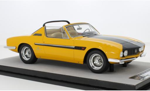 Diecast model cars Ferrari 330 Cabriolet GTS Spyder Michelotti yellow/matt-black 1967 1/18 Tecnomodel