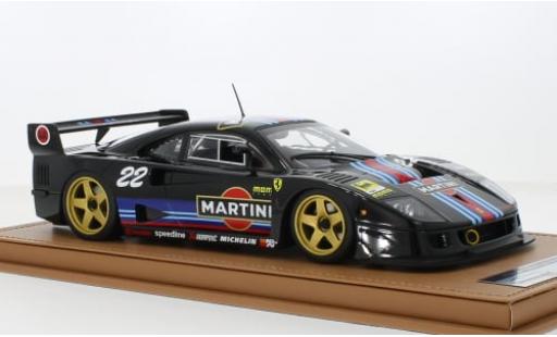 Diecast model cars Ferrari F40 LM black Martini 1996 1/18 Tecnomodel