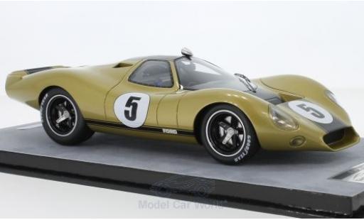 Diecast model cars Ford P68 Alan Mann Edition gold/black RHD No.5 1968 Pressefahrzeug 1/18 Tecnomodel