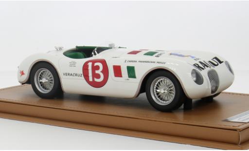 Diecast model cars Jaguar C-Type Course RHD No.13 Carrera Panamericana 1953 1/18 Tecnomodel
