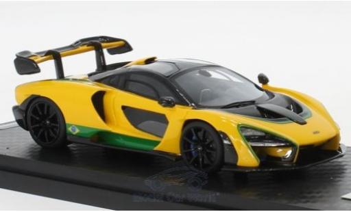 Diecast model cars McLaren Senna Base 2018 Brazil Colour Version 1/18 Tecnomodel