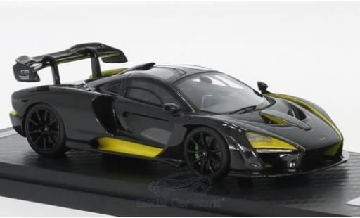 Diecast model cars McLaren Senna Base carbon/yellow 2018 1/18 Tecnomodel