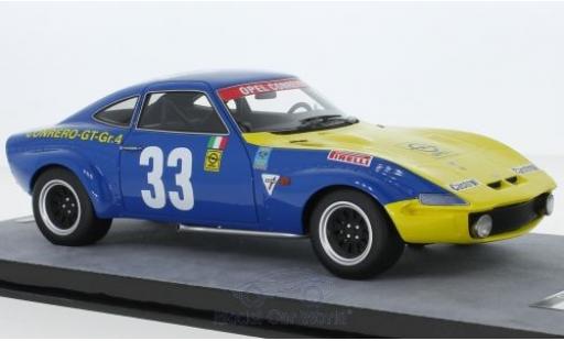 Diecast model cars Opel GT Base 1900 No.33 Squadra Conrero Targa Florio 1972 R.Facetti/M.-C.Beaumont 1/18 Tecnomodel
