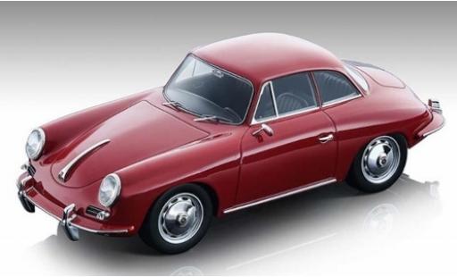 Diecast model cars Porsche 356 1961 Karmann Hardtop red 1/18 Tecnomodel