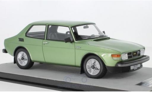 Diecast model cars Saab 99 Turbo metallic green 1979 1/18 Tecnomodel