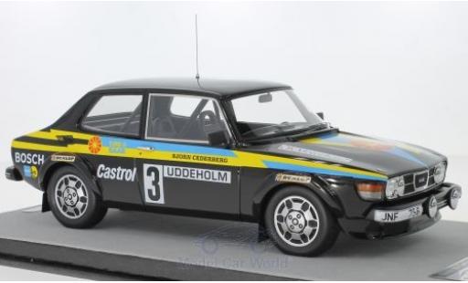 Diecast model cars Saab 99 Rally Sweden Turbo No.3 WM 1979 S.Blomqvist/B.Cederberg 1/18 Tecnomodel