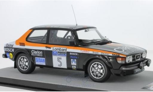 Diecast model cars Saab 99 Rally Costa Smeralda Turbo No.5 1980 S.Blomqvist/B.Cederberg 1/18 Tecnomodel