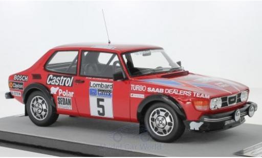 Diecast model cars Saab 99 RAC Rally Turbo No.5 WM Lombard 1979 S.Blomqvist/B.Cederberg 1/18 Tecnomodel
