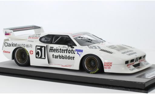 Diecast model cars Bmw M1 1981 Turbo No.51 Team Schnitzer Meisterfoto Farbbilder DRM Salzburgring 1/18 Tecnomodel