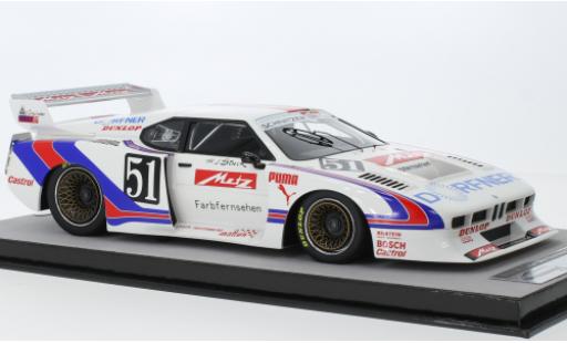 Diecast model cars Bmw M1 1981 Turbo No.51 Team Schnitzer Metz DRM Norisring 1/18 Tecnomodel