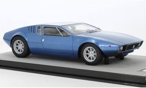 Diecast model cars De Tomaso Mangusta Coupe metallise blue 1971 1/18 Tecnomodel