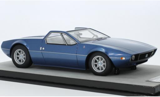 Diecast model cars De Tomaso Mangusta Spyder metallise blue 1966 1/18 Tecnomodel