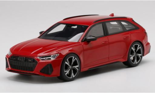 Diecast model cars Audi RS6 carbon black edition Avant red 1/18 Top Speed