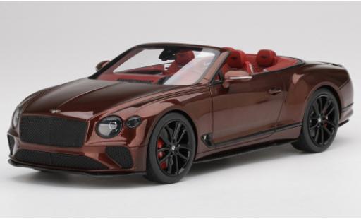 Diecast model cars Bentley Continental GT Convertible metallic red 1/18 Top Speed