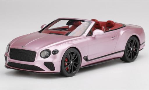 Diecast model cars Bentley Continental GT Convertible metallic pink 2019 1/18 Top Speed