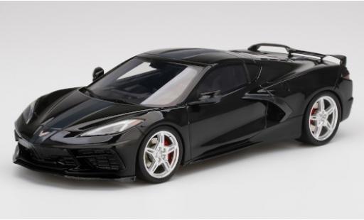 Diecast model cars Chevrolet Corvette Stingray (C8) black/grey 2020 1/18 Top Speed