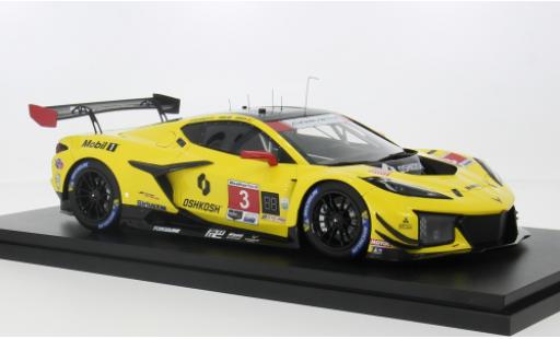 Diecast model cars Chevrolet Corvette Z06 (C8) GT3.R No.3 Racing by Pratt Miller Motorsports IMSA 24h Daytona 2024 1/18 Top Speed