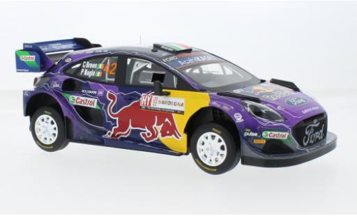 Diecast model cars Ford Puma Rally1 No.42 M-Sport World Rally Team Red Bull Rally WM Rally Sardinien 2022 1/18 Top Speed