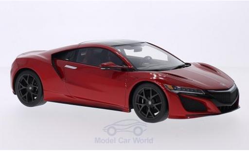 Diecast model cars Honda NSX Base metallic red/black 2015 Autosalon Genf 1/18 Top Speed