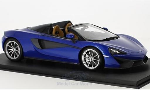 Diecast model cars McLaren 570 S Spider blue 1/18 Top Speed