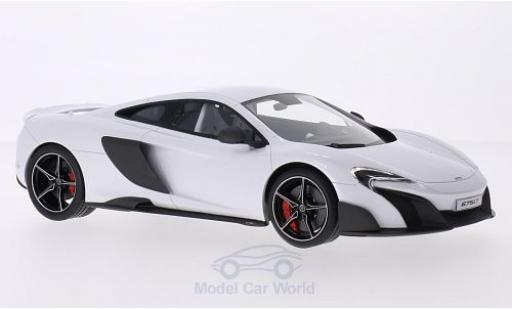 Diecast model cars McLaren 675 Base LT metallic white 2015 1/18 Top Speed