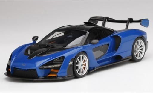 Diecast model cars McLaren Senna Base metallic blue/black 2018 1/18 Top Speed