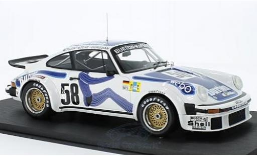 Diecast model cars Porsche 934 1977 No.58 Kremer Racing 24h Le Mans B.Wollek/P.Gurdjian/Steve 1/18 Top Speed