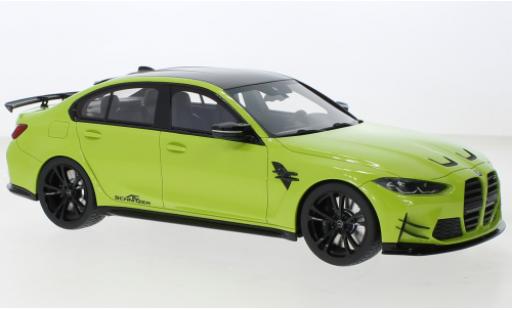 Diecast model cars Bmw M3 Competition (G80) AC Schnitzer yellow 1/18 Top Speed