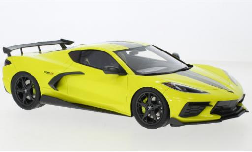 Diecast model cars Chevrolet Corvette Stingray IMSA GTLM Championship Edition yellow/grey 2021 1/18 Top Speed