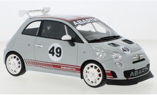 Diecast model cars Fiat 500 Abarth Assetto Corse grey 1/18 Top Speed