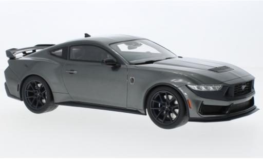Diecast model cars Ford Mustang Dark Horse Cheval grey 2024 1/18 Top Speed