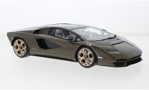 Diecast model cars Lamborghini Countach LPI 800-4 bronze 2022 1/18 Top Speed