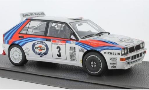 Diecast model cars Lancia Delta HF Integrale No.3 Martini Rally WM Rally Tour de Corse 1992 D.Auriol/B.Occelli 1/18 Topmarques Collectibles