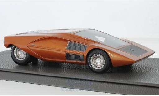 Diecast model cars Lancia Stratos Zero Concept metallic orange 1970 1/18 Topmarques Collectibles