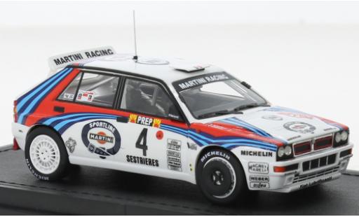 Diecast model cars Lancia Delta HF Integrale 16V No.4 Martini Racing Martini Rally WM Rally Monte Carlo 1992 1/43 Topmarques Collectibles