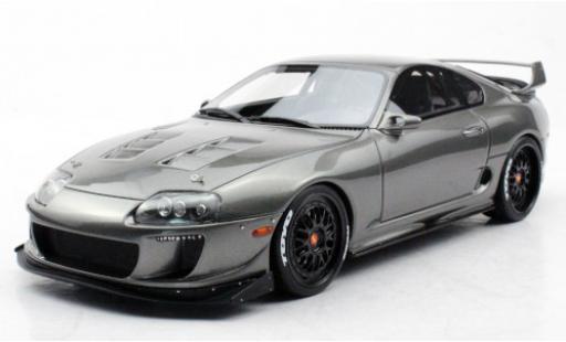 Diecast model cars Toyota Supra Base Enrique Munoz Twin Turbo ERM metallic grey 1/18 Topmarques Collectibles
