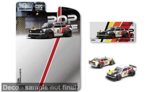 Diecast model cars Toyota Corolla KE25 black/Dekor 1/64 Pop Race