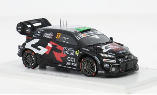 Diecast model cars Toyota Yaris Rally1 GR Rally 1 Rally Monte Carlo 2025 #33 E.Evans/S.Martin 1/43 Spark