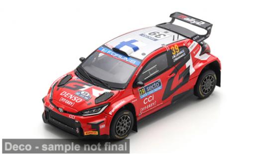 Diecast model cars Toyota Yaris Rally2 GR Rally 2 Rally Finland 2024 Gazoo Racing WRT #39 J.M.Latvalla/J.H&Atilde;&curren;nninen 1/43 Spark