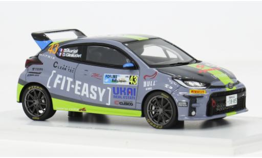 Diecast model cars Toyota Yaris GR Rally Japan 2024 #43 D.Auriol/D.Giraudet 1/43 Spark