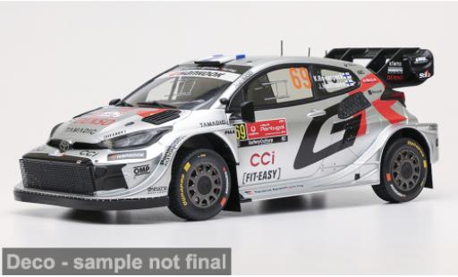 Diecast model cars Toyota Yaris Rally1 GR Rally Portugal 2025 #69 K.Rovanper&Atilde;&curren;/J.Halttunen 1/18 IXO