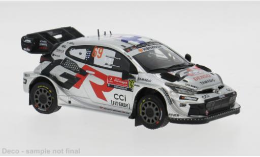 Diecast model cars Toyota Yaris Rally1 GR Rally Portugal 2025 #69 K.Rovanper&Atilde;&curren;/J.Halttunen 1/43 IXO