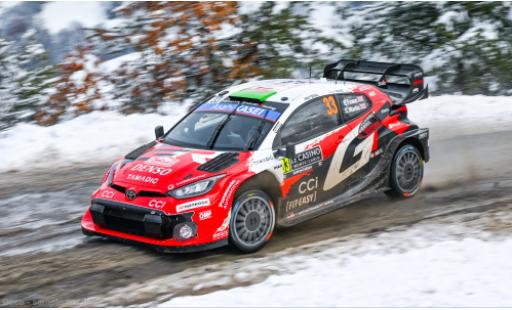 Diecast model cars Toyota Yaris Rally1 GR Rally Monte Carlo 2026 #33 E.Evans/S.Martin 1/18 IXO