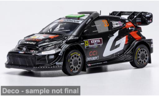 Diecast model cars Toyota Yaris Rally1 GR Safari Rally Kenia 2025 #33 E.Evans/S.Martin 1/43 IXO