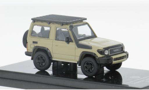 Diecast model cars Toyota Land Cruiser 70 71 beige 2023 1/64 Para64