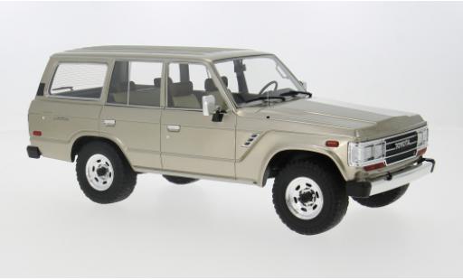 Diecast model cars Toyota Land Cruiser 60 (J60) bronze 1987 1/18 Lucky Step Models