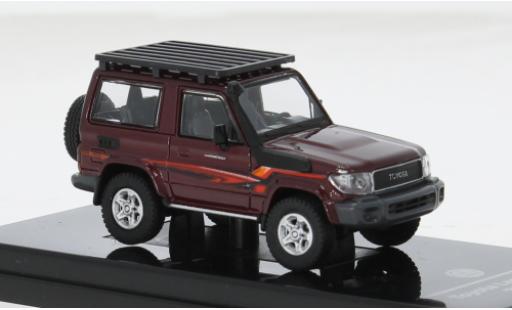Diecast model cars Toyota Land Cruiser Base L red 1/64 Para64