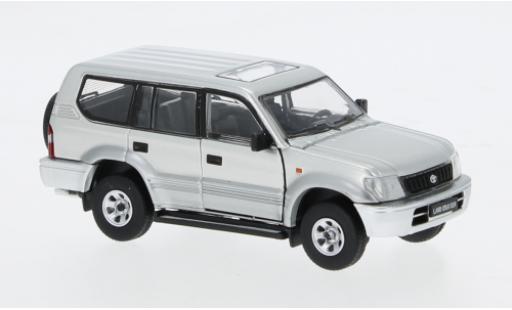 Diecast model cars Toyota Land Cruiser Base L silver 1/64 BM Creations