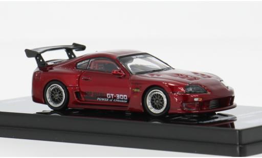 Diecast model cars Toyota Supra Base A80 red 1993 1/64 INNO64